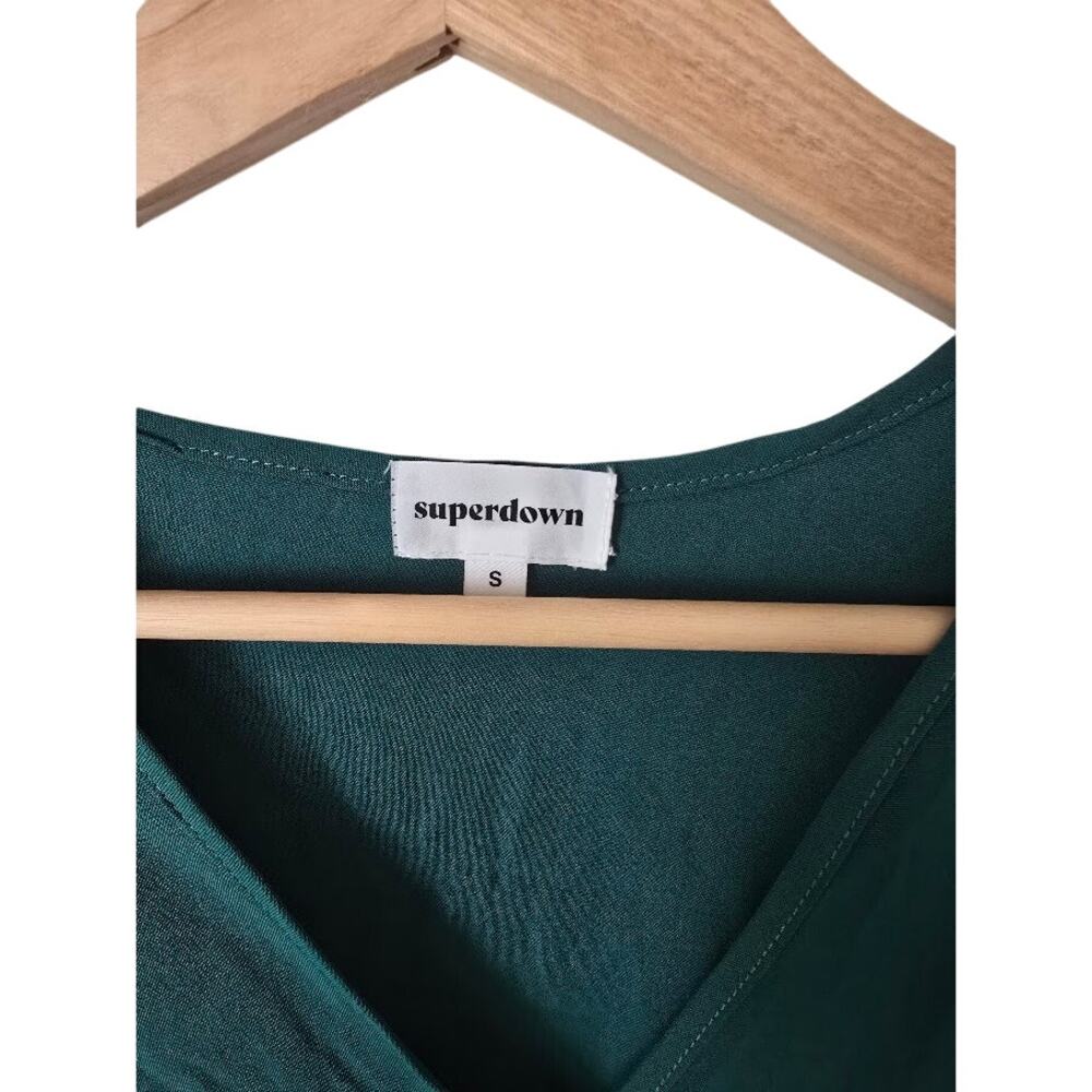 superdown Pleated Emma Maxi Dress in Hunter – EUC, Size Small - Picture 2 of 6